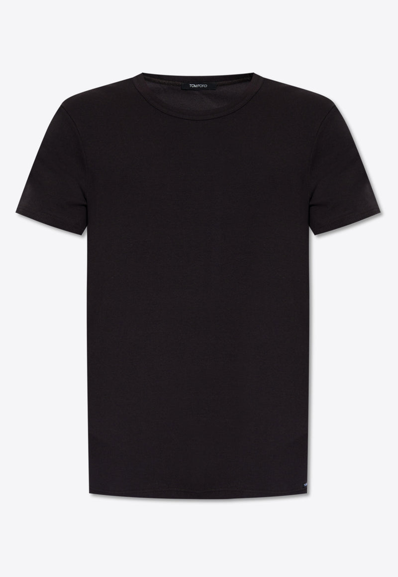 Tom Ford Essential Crewneck T-Shirt Brown T4M081040 0-204