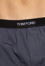 Tom Ford Logo-Waistband Boxer Shorts Gray T4LE51100 0-010