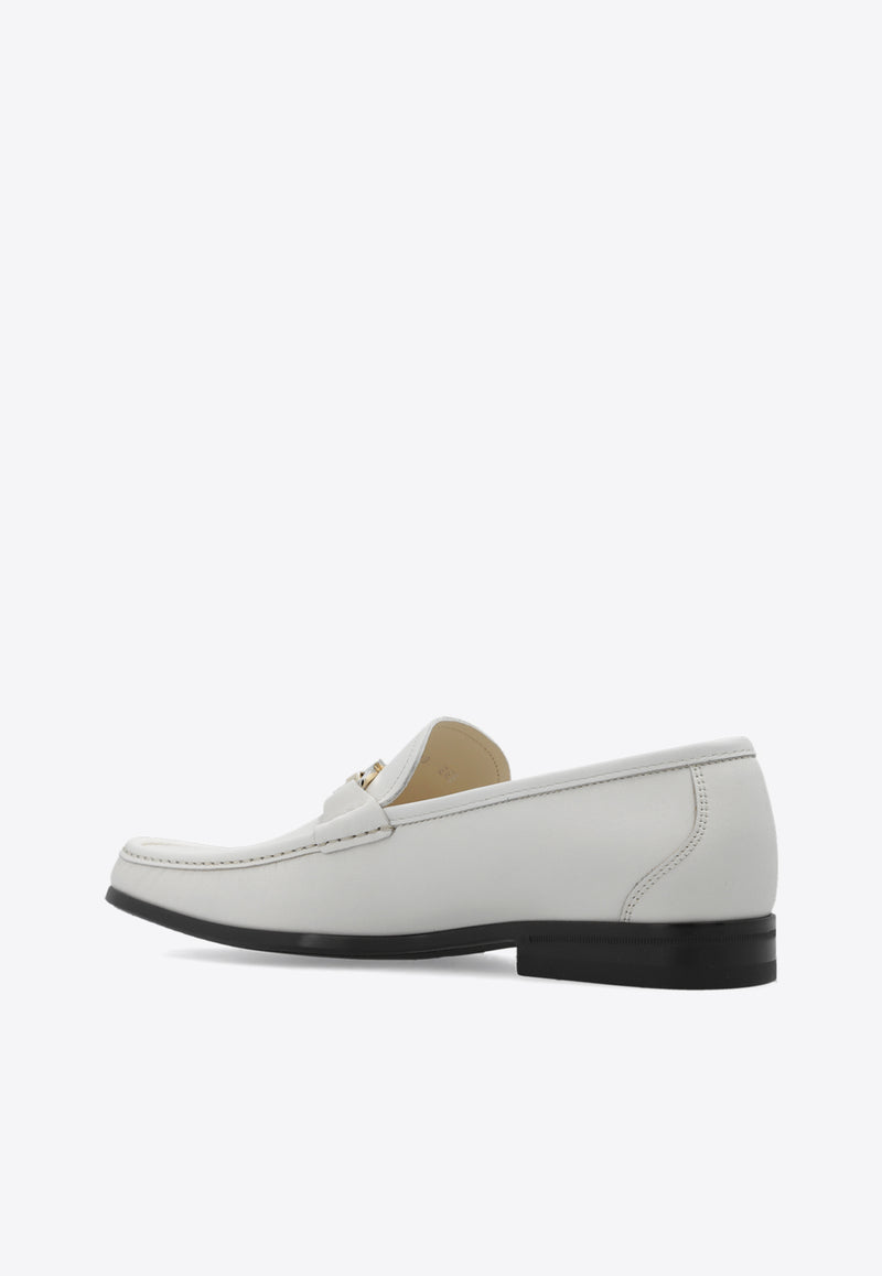 Salvatore Ferragamo Grandioso Leather Loafers Cream 029457 GRANDIOSO2 769878-MASCARPONE