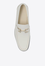 Salvatore Ferragamo Grandioso Leather Loafers Cream 029457 GRANDIOSO2 769878-MASCARPONE