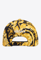 Versace Barocco Print Baseball Cap Yellow 1012701 1A01281-5BB80