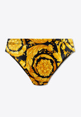 Versace Barocco Print Briefs Black 1012771 1A09498-5B000