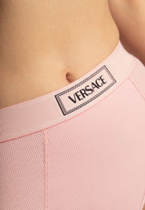 Versace Logo Waistband Briefs Pink 1013505 1A09551-1PR20