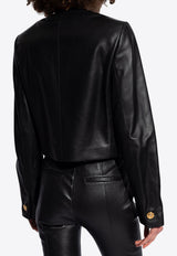 Versace Medusa Leather Jacket Black 1013541 1A10118-1B000