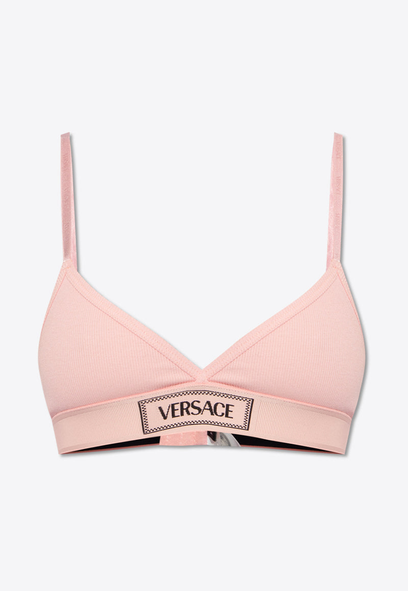 Versace Logo Patch Bra Pink 1013503 1A09551-1PR20