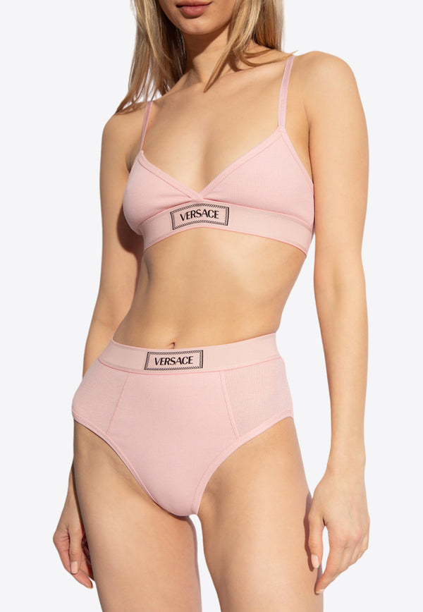 Versace Logo Patch Bra Pink 1013503 1A09551-1PR20