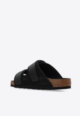 Birkenstock Uji Leather Slides Black 1026522 0-BLACK