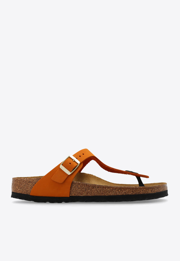 Birkenstock Gizeh Leather Thong Sandals Orange 1026561 0-BURNT ORANGE