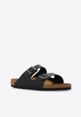 Birkenstock Arizona Double-Buckle Slides Black 1023115 0-VINTAGE WOOD BLACK