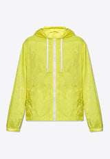 Versace Barocco Jacquard Windbreaker Jacket Yellow 1013935 1A09788-1Y960