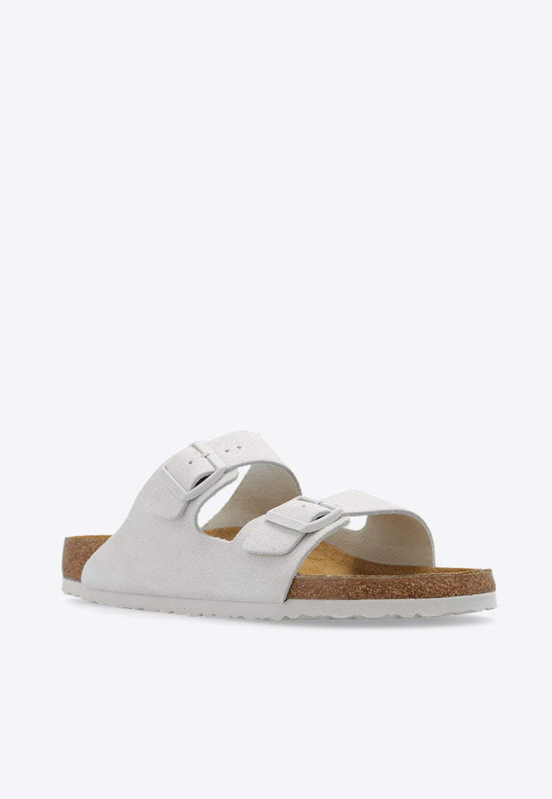 Birkenstock Arizona Double-Buckle Slides Cream 1026817 0-ANTIQUE WHITE