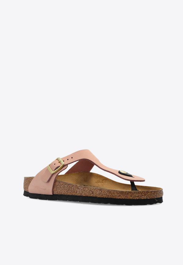 Birkenstock Gizeh Leather Thong Sandals Pink 1026563 0-SOFT PINK