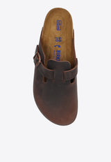 Birkenstock Boston Oiled Leather Mules Brown 159713 0-HABANA