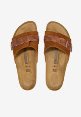 Birkenstock Oita Suede Slides Brown 1026742 0-MINK