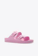 Birkenstock Arizona Double-Buckle Rubber Slides Pink 1027355 0-FONDANT PINK