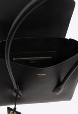 Salvatore Ferragamo Large Classic East-West Tote Bag in Hammered Leather Black 218343 CLASSIC M 770541-NERO