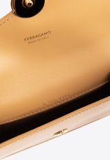 Salvatore Ferragamo Engraved Logo Leather Wallet Camel 220545 PORTACARTE 770705-LIGHT CAMEL