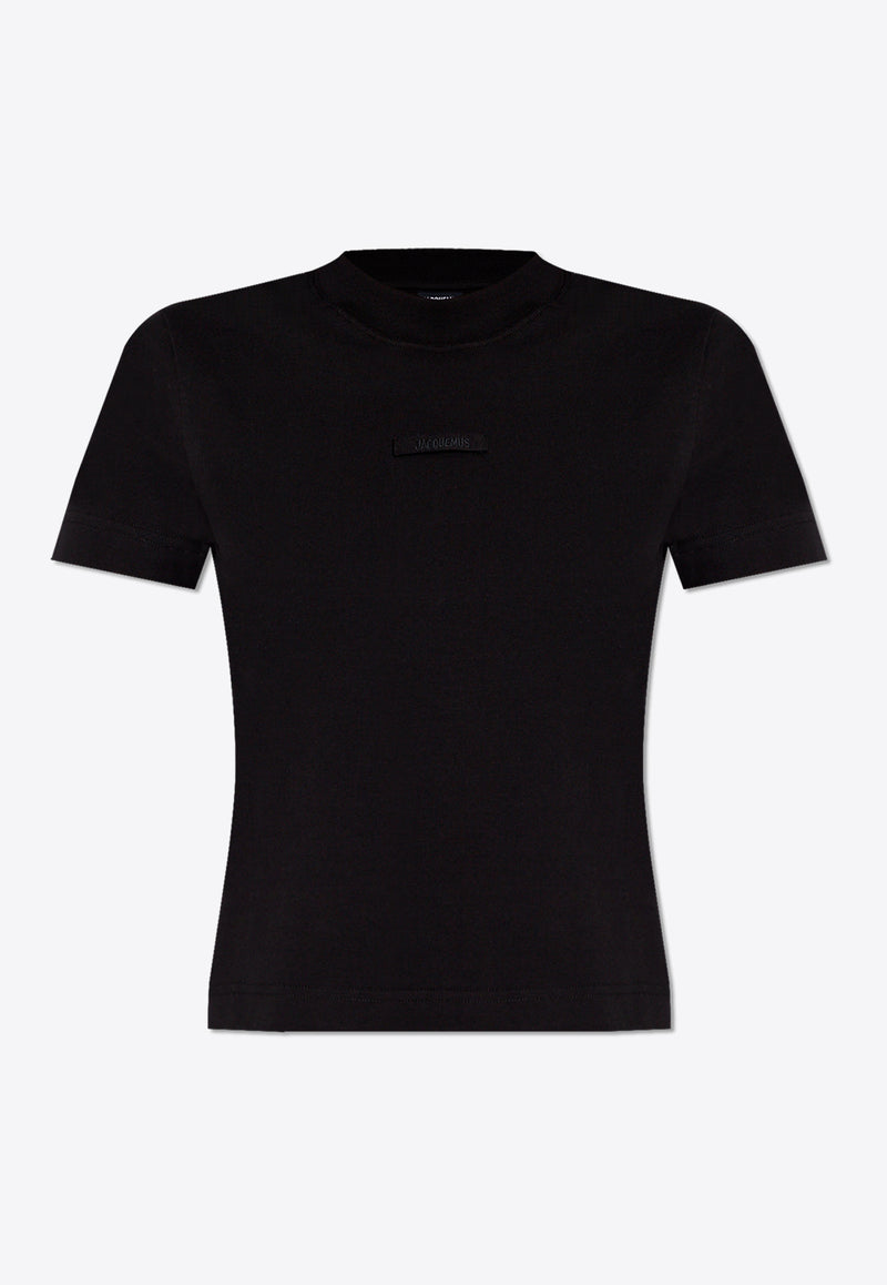 Jacquemus Logo Patch T-shirt Black 241JS133 2031-990