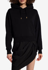 Jacquemus Logo-Embroidered Hooded Sweatshirt Black 241JS162 2341-990