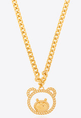 Moschino Teddy Bear Pendant Necklace Gold 24171 A9157 8463-0606