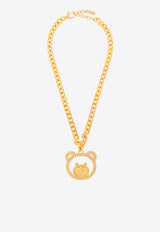 Moschino Teddy Bear Pendant Necklace Gold 24171 A9157 8463-0606