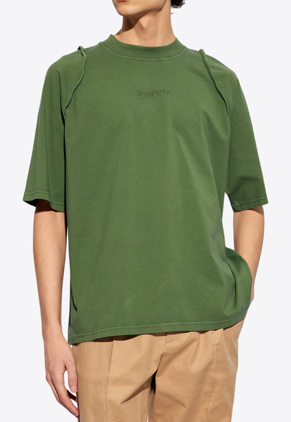 Jacquemus Camargue Crewneck T-shirt Green 245JS198 2312-590