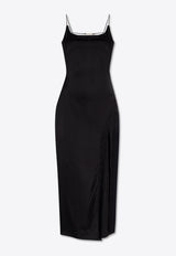 Jacquemus Notte Slip Satin Midi Dress Black 241DR100 1000-990