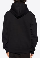 Jacquemus Logo Patch Grosgrain Hoodie Black 245JS247 2036-990