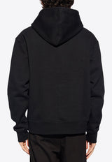 Jacquemus Embroidered Logo Drawstring Hoodie Black 245JS310 2120 M-990