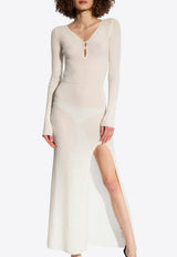 Jacquemus La Robe Alzou Midi Dress Cream 241KN352 2356-110