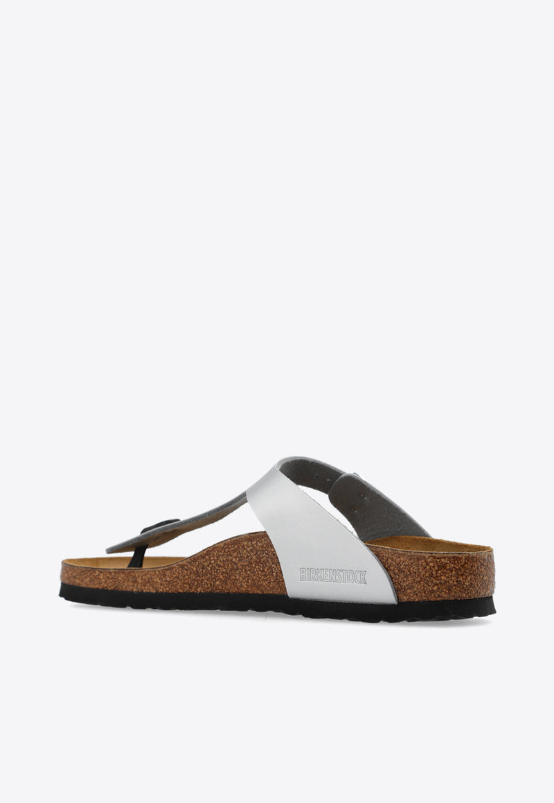 Birkenstock Gizeh Birko-Flor Sandals Silver 43853 0-SILVER