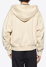 Jacquemus Camargue Zip-Up Hooded Sweatshirt Beige 245JS129 2087-130