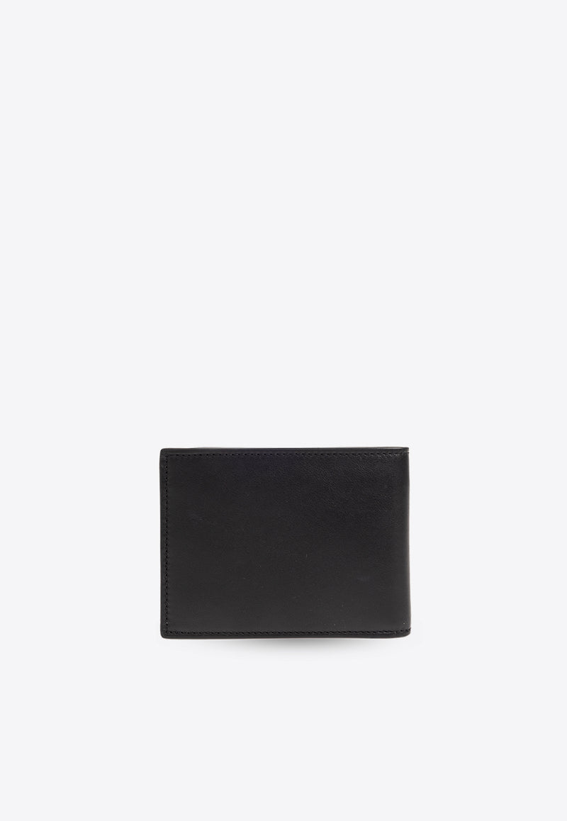 Moschino Logo Lettering Flap Wallet Black 241Z2 A8131 8001-3555