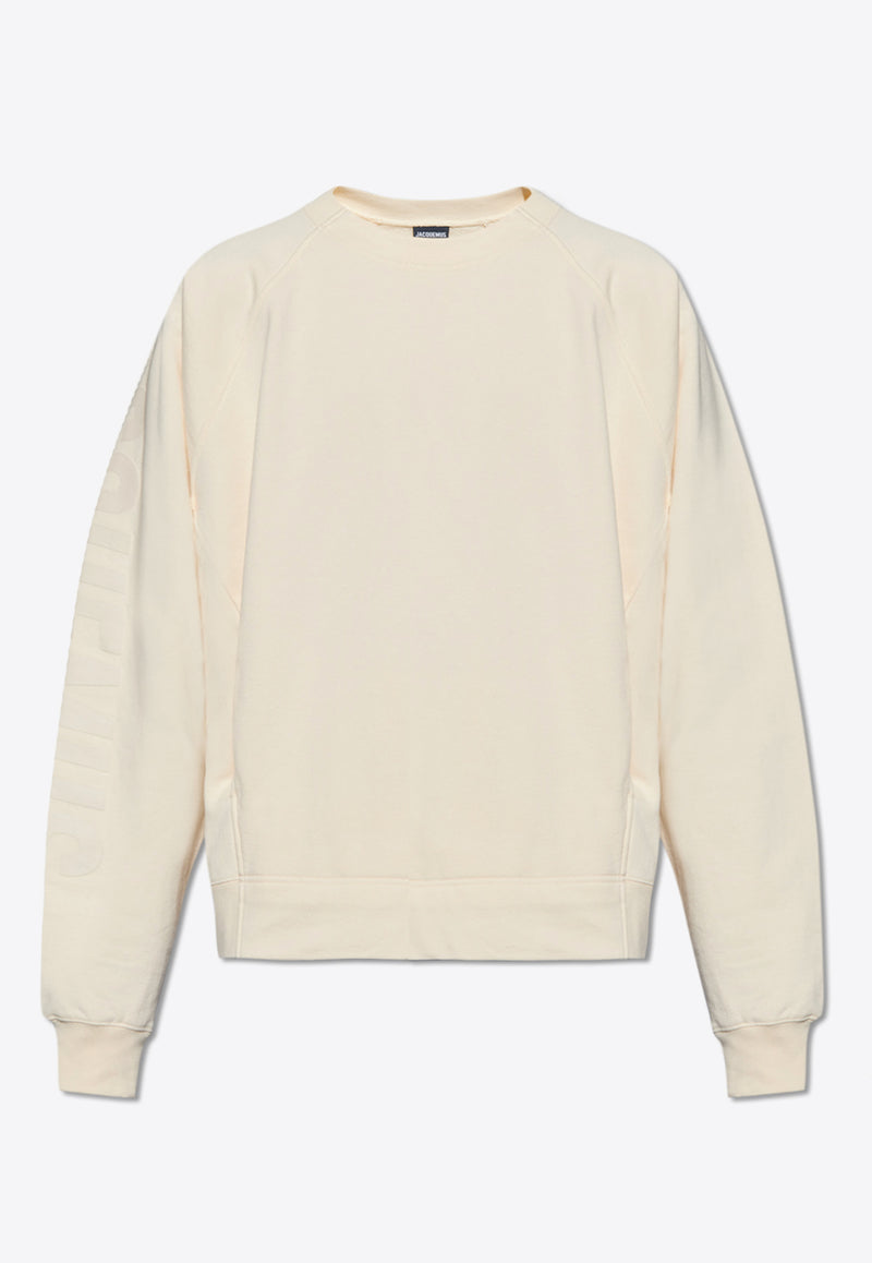 Jacquemus The Typo Logo Sweatshirt Cream 245JS236 2341-130