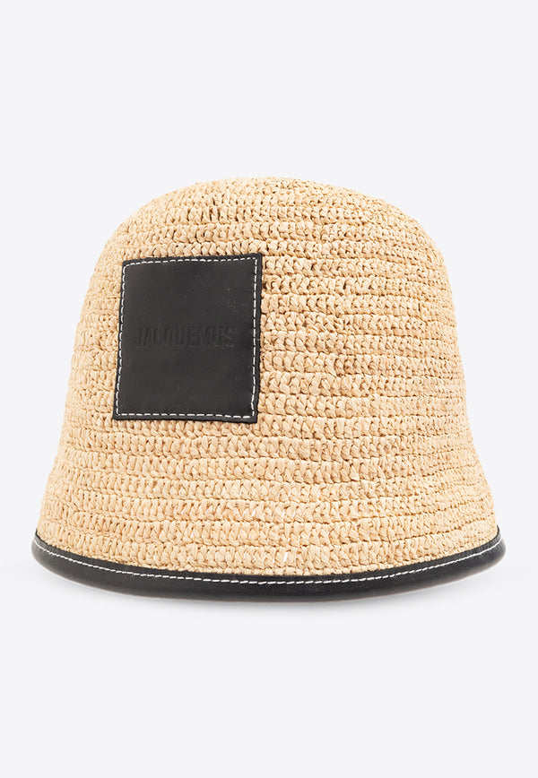 Jacquemus Soli Woven Bucket Hat Beige 245AC642 3060-990