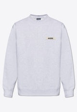 Jacquemus The Gros Grain Logo Sweatshirt Gray 245JS206 2036-950