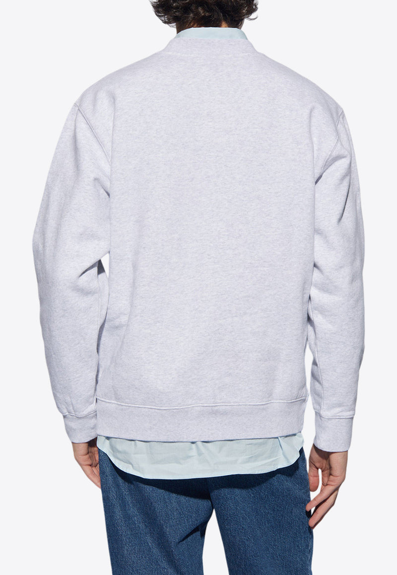 Jacquemus The Gros Grain Logo Sweatshirt Gray 245JS206 2036-950