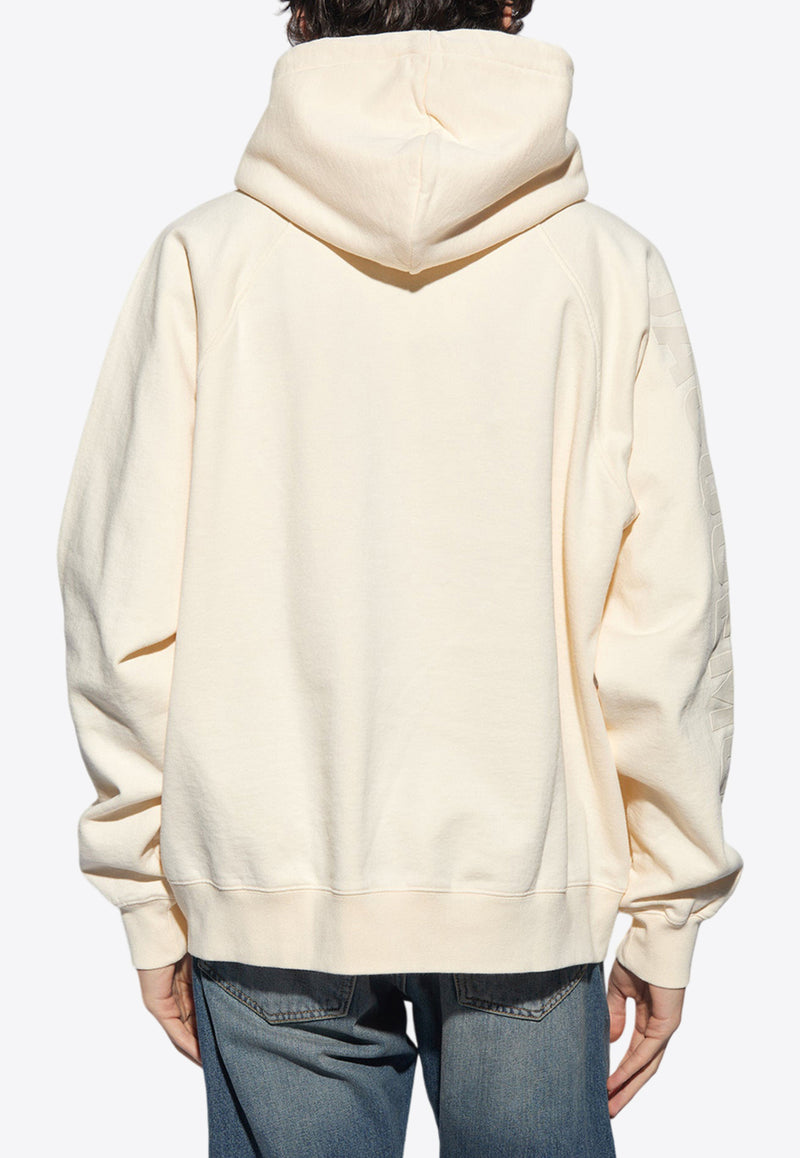 Jacquemus The Typo Logo Hooded Sweatshirt Cream 245JS234 2341-130