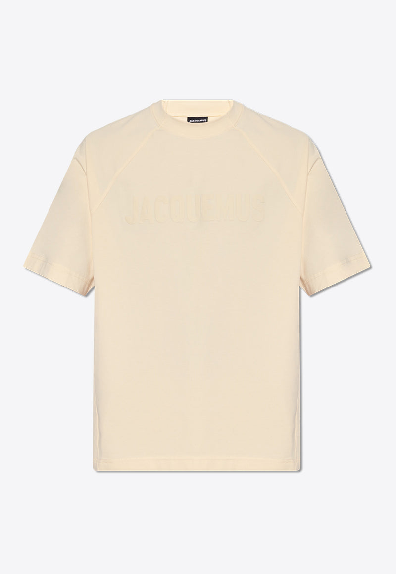 Jacquemus The Typo Logo T-shirt Cream 245JS212 2031-130