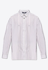 Jacquemus Signature Striped Long-Sleeved Shirt White 245SH070 1140-1FE