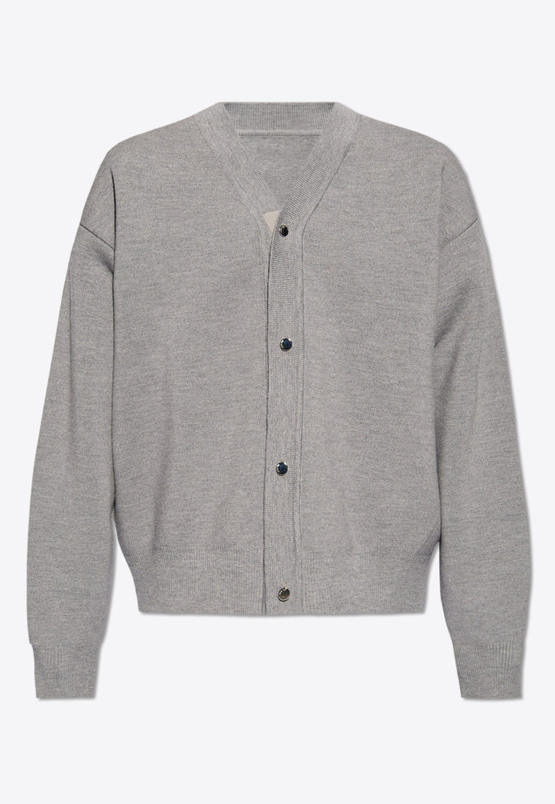 Jacquemus Le Cardigan Boutonné in Wool Gray 245KN292 2359-950