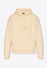 Jacquemus Embroidered Logo Drawstring Hoodie Cream 245JS310 2120 M-151