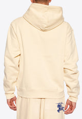 Jacquemus Embroidered Logo Drawstring Hoodie Cream 245JS310 2120 M-151