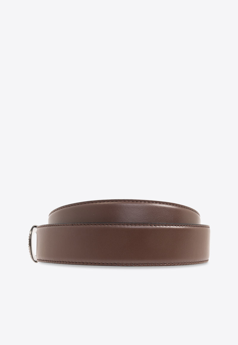 Salvatore Ferragamo Double Gancini Reversible Leather Belt Brown 670308 DOUBLE ADJUS 770928-COCOA BROWN