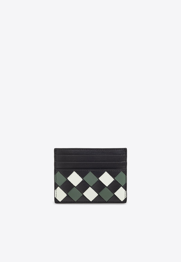 Bottega Veneta Tri-Color Intrecciato Leather Cardholder Multicolor 742325 V3TG2-2368