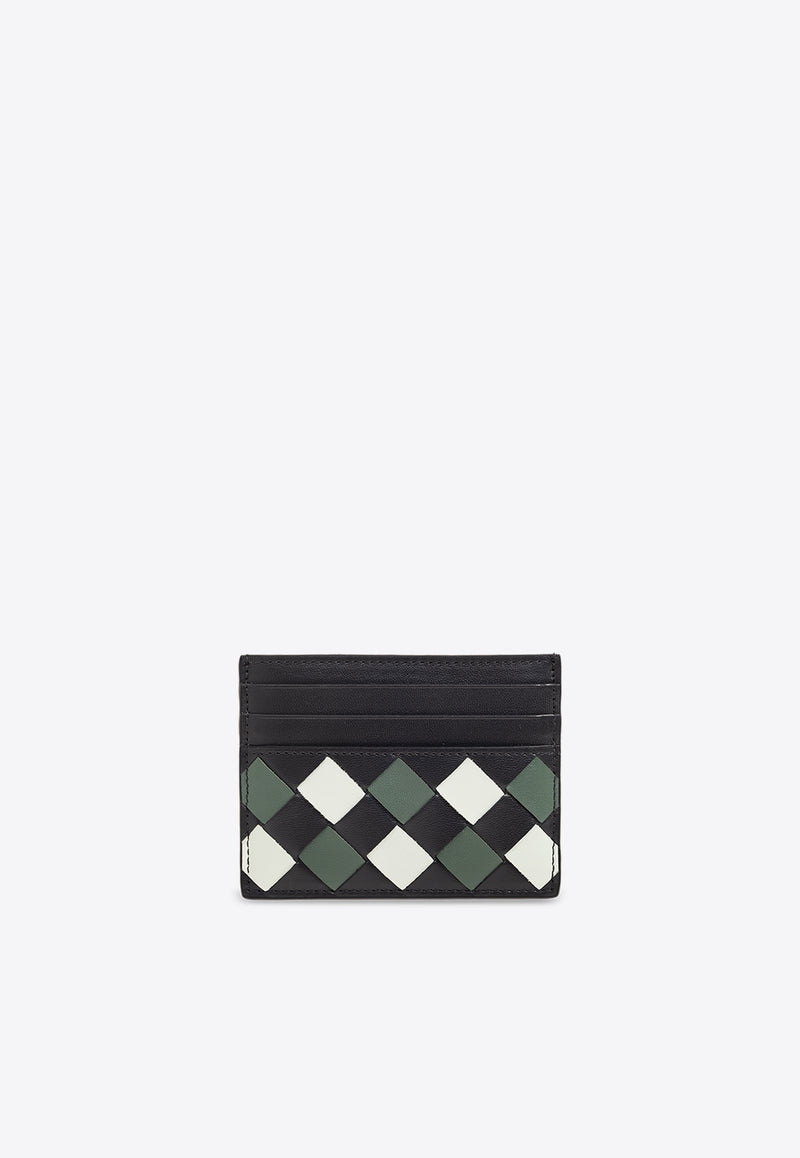 Bottega Veneta Tri-Color Intrecciato Leather Cardholder Multicolor 742325 V3TG2-2368