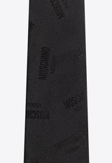 Moschino Monogram Jacquard Tie Black 55070 M5777-001