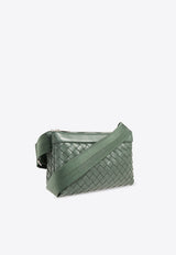 Bottega Veneta Classic Duo Intrecciato Messenger Bag Aloe 651938 V2E42-3269