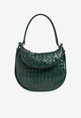 Bottega Veneta Medium Gemelli Intrecciato Leather Shoulder Bag Emerald Green 764281 VCPP1-3050