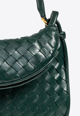 Bottega Veneta Medium Gemelli Intrecciato Leather Shoulder Bag Emerald Green 764281 VCPP1-3050